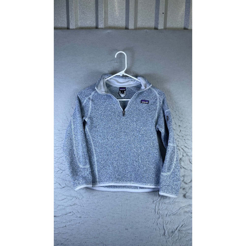 Patagonia Better Sweater Pullover Women M Blue Excellent 1/4 Zip Fleece 25527